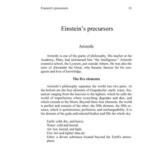 The ether of Albert Einstein