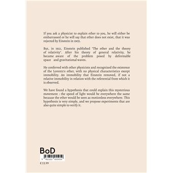 The ether of Albert Einstein