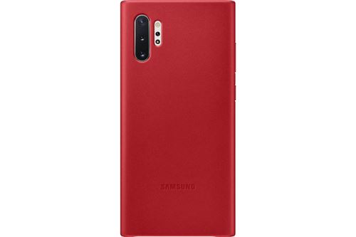 Samsung Galaxy Note 10 Plus Leather Cover Red