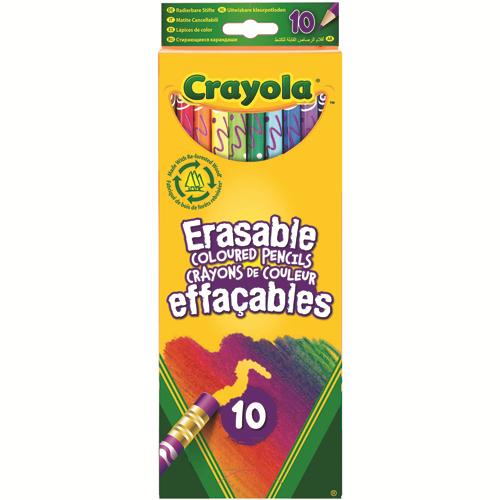 Boîte 10 Crayons de couleur effaçables Crayola