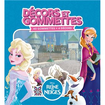 LA REINE DES NEIGES - Décors et Gommettes - 40 gommettes + 4 décors - Disney