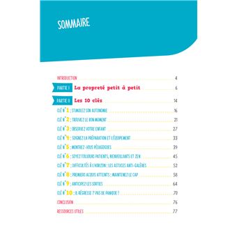 La propreté - Pour en finir avec les couches !