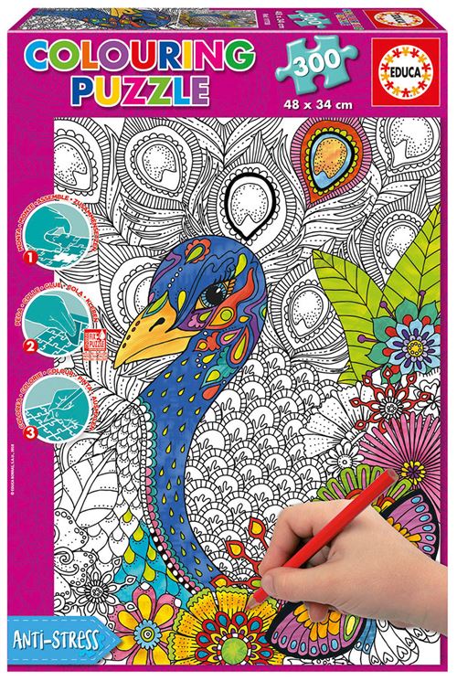 300 JUNGLE SAFARI 5 « COLOURING PUZZLES »