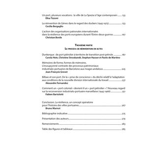 La résilience des villes portuaires européennes (Tome 1)
