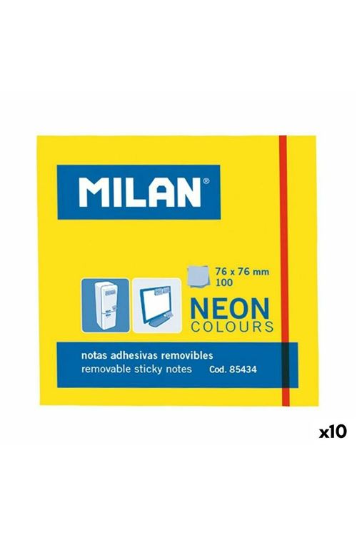 ADH NOTES 76X76MM NEON YELLOW