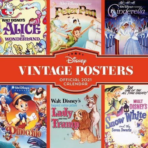 KALENDER 21 DISNEY VINT POSTERS DNL