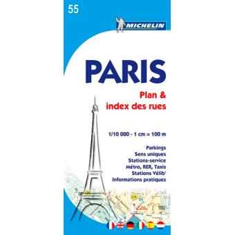 Plan Paris Avec Index Des Rues Michelin Echelle 1 Format Carte Broche Michelin Achat Livre Fnac