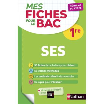Mes fiches pour le BAC SES 1re