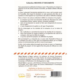 Fluctuations et croissance Tome II