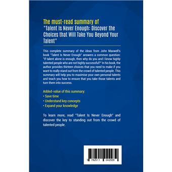 Summary: Talent Is Never Enough