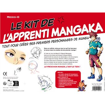 Kit de l'apprenti mangaka - Un manga à créer soi-même (coffret)