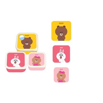 Set de 3 boîtes Line Friends