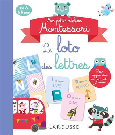 Mes petits ateliers Montessori - Le loto des lettres et des sons