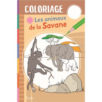 Les animaux de la savane - Coloriage