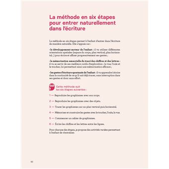 Mon enfant se prépare à écrire - 150 activités de manipulation et d'écriture - 1 à 6 ans