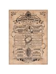 Poster Poudlard School List Harry Potter