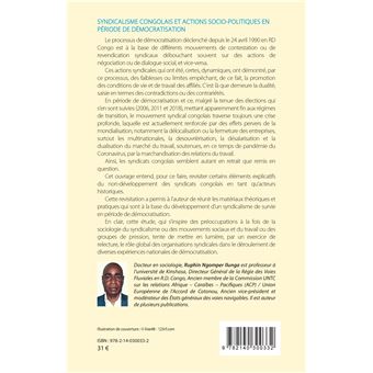 Syndicalisme congolais et actions socio-politiques en période de démocratisation