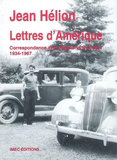 Lettres d'amerique correspondance avec raymond queneau 1934-19