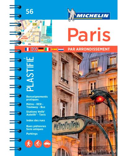Paris par arrondissements (Spirale plastifié) -  Collectif - spirale