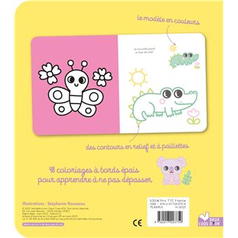 Coloriages à bords pailletés - Lucas le chat