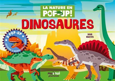 Nature - pop-up - dinosaures - David Hawcock - cartonné