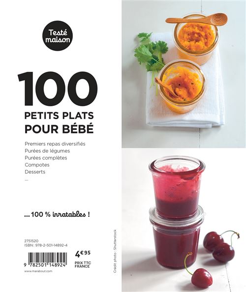 Les Petits Marabout 100 Petits Plats Pour Bebe Broche Collectif Achat Livre Fnac