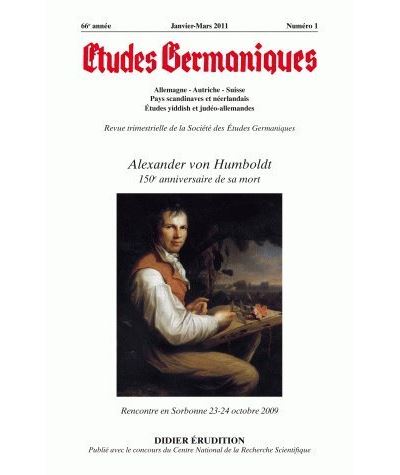 Études germaniques - N°1/2011