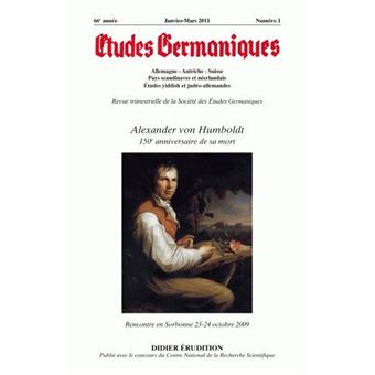 Études germaniques - N°1/2011