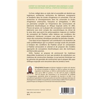 L'intérêt de construire des bâtiments bioclimatiques à usage d'habitation en milieu tropical à partir de matériaux locaux