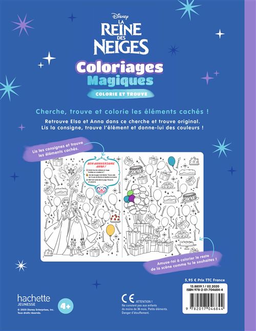 La Reine Des Neiges La Reines Des Neiges 2 Coloriages Magiques Colorie Et Trouve Disney Collectif Broche Achat Livre Fnac