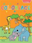 Coloriage : Eléphant, girafe, singe
