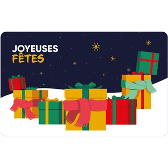 E-carte cadeau Fnac Darty Joyeuses Fêtes