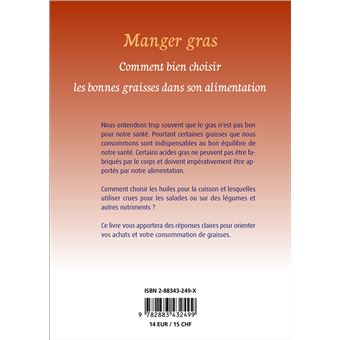 Manger gras - Comment bien choisir les bonnes graisses dans son alimentation