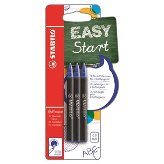 3 cartouches Stabilo Easy 0,5 Bleu - 1
