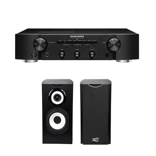 Amplificateur hi-fi Marantz PM6007 Noir + Enceintes bibliothèque Cabasse Minorca MC40 Noir vendues à la paire
