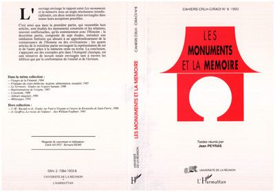 Les monuments et la mémoire - Jean Peyras - (donnée non spécifiée)