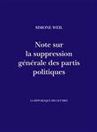 Note sur la suppression générale des partis politiques