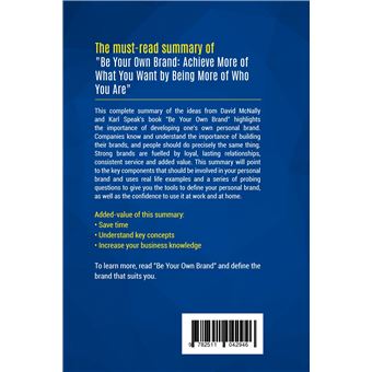 Summary: Be Your Own Brand