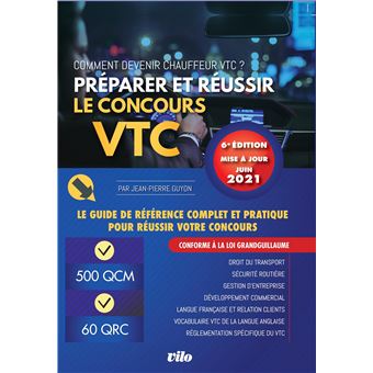 Préparer et réussir le concours VTC