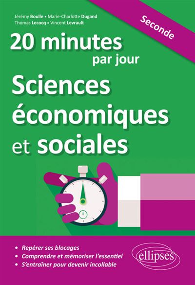 20 minutes par jour de Sciences économiques et sociales 2de