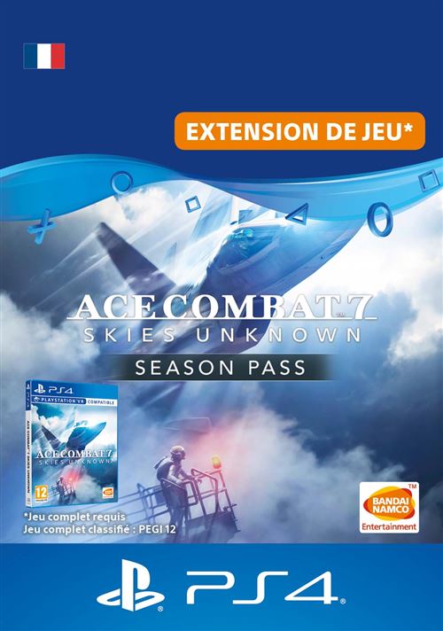 Pochette avant du jeu Code de téléchargement extension DLC Ace Combat 7 Skies Unknown Season Pass PS4