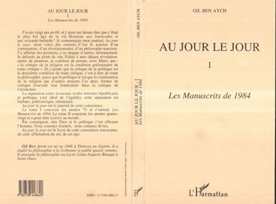 Au jour le jour,1:les manuscrits de 1984