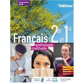 L'écume des lettres 2nde/1ère anthologie + méthodes - Livre élève
