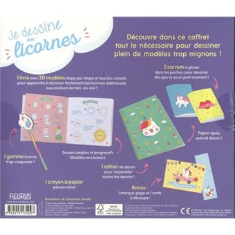 Coffret Je dessine les licornes
