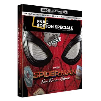 Spider-ManSpider-Man : Far From Home Coffret Edition SpÃ©ciale Fnac Steelbook Blu-ray 4K Ultra HD