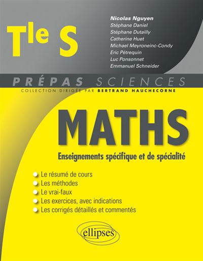 Mathématiques Terminale S Enseignements Spécifique Et De Spécialité Broché Nicolas Nguyen 6474