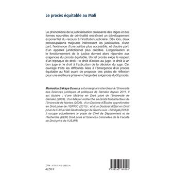 Le procès équitable au Mali