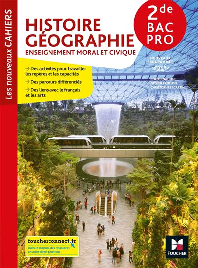 Histoire-Géographie-Enseignement moral et civique 2de Bac Pro Les nouveaux cahiers Edition 2019