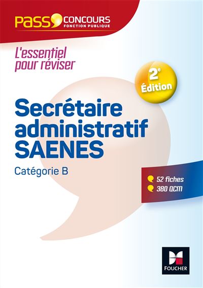 Pass'Concours, Secrétaire administratif, SAENES
