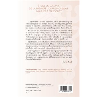 Étude de soldats de la première guerre mondiale inhumés à Spincourt